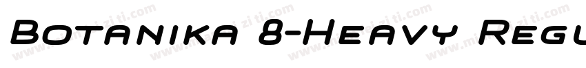 Botanika 8-Heavy Regular字体转换